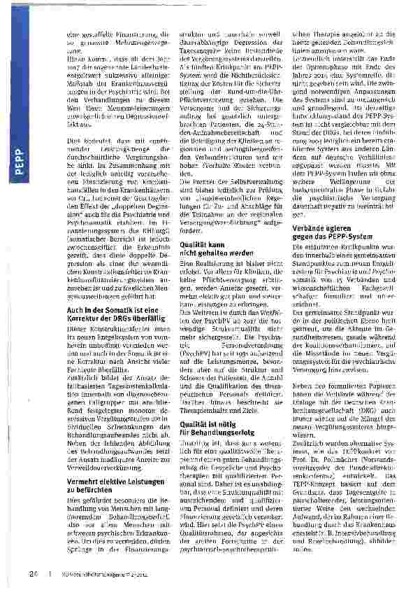 Vorschauseite 3: Psychiatrische Versorgung erkrankter Menschen sichern