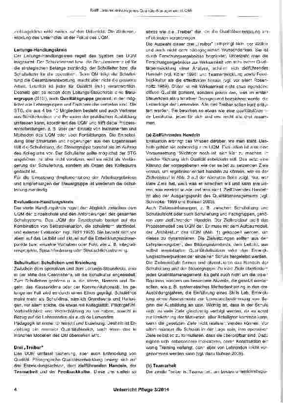 Vorschauseite 3: Unterrichtsbezogenes Qualitäts-Management (UQM) - Ein pädagogisches Modell für die Qualitätsentwicklung in Schulen