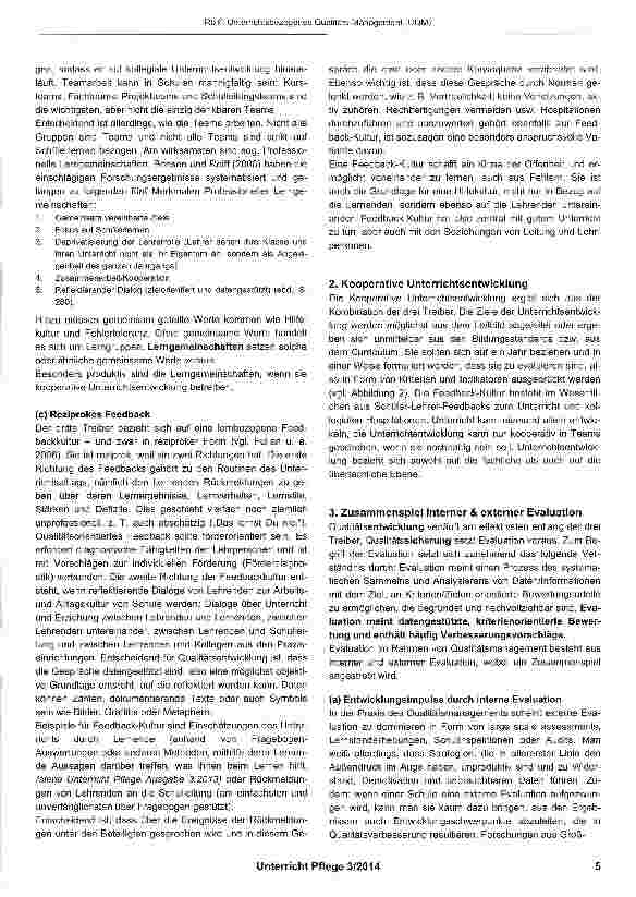 Vorschauseite 4: Unterrichtsbezogenes Qualitäts-Management (UQM) - Ein pädagogisches Modell für die Qualitätsentwicklung in Schulen