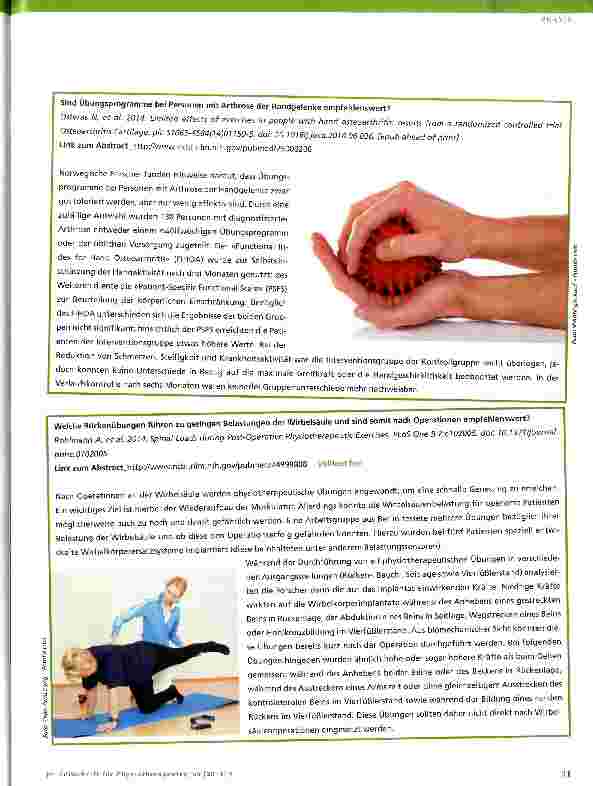 Vorschauseite 4: Evidenz-Update für die Physiotherapie