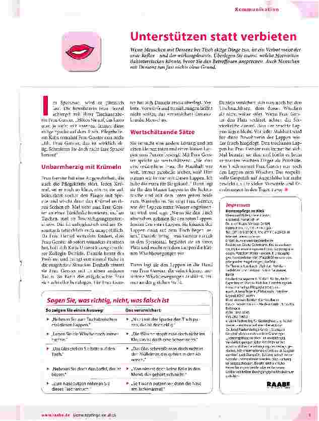 Vorschauseite 1: Unterstützen statt verbieten