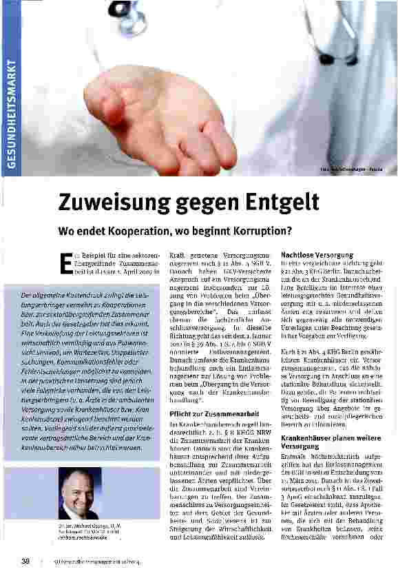 Vorschauseite 1: Zuweisung gegen Entgelt