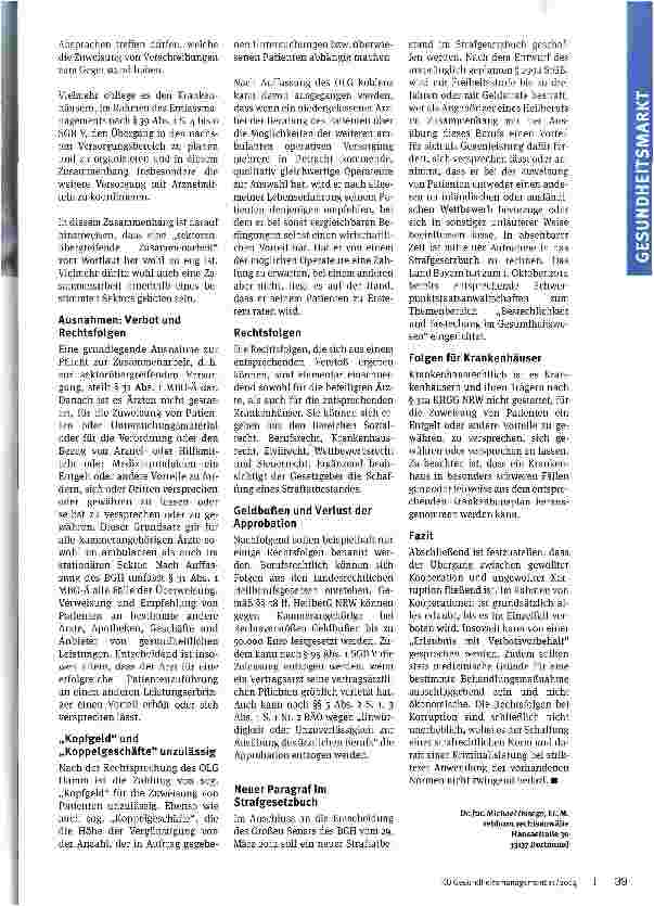 Vorschauseite 2: Zuweisung gegen Entgelt