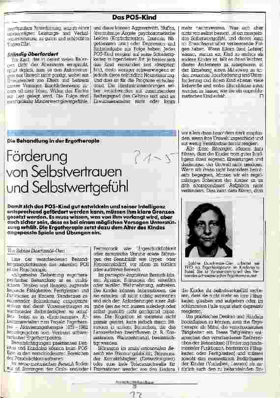Vorschauseite 3: Eine schwere Hypothek für das Leben Erscheinungsbild und Prognose POS