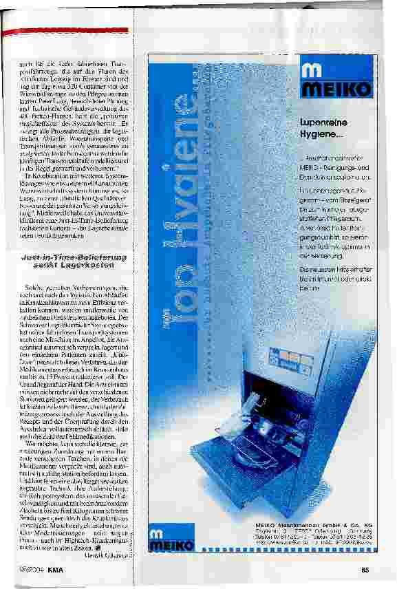Vorschauseite 4: Vorfahrt für die Versorgung