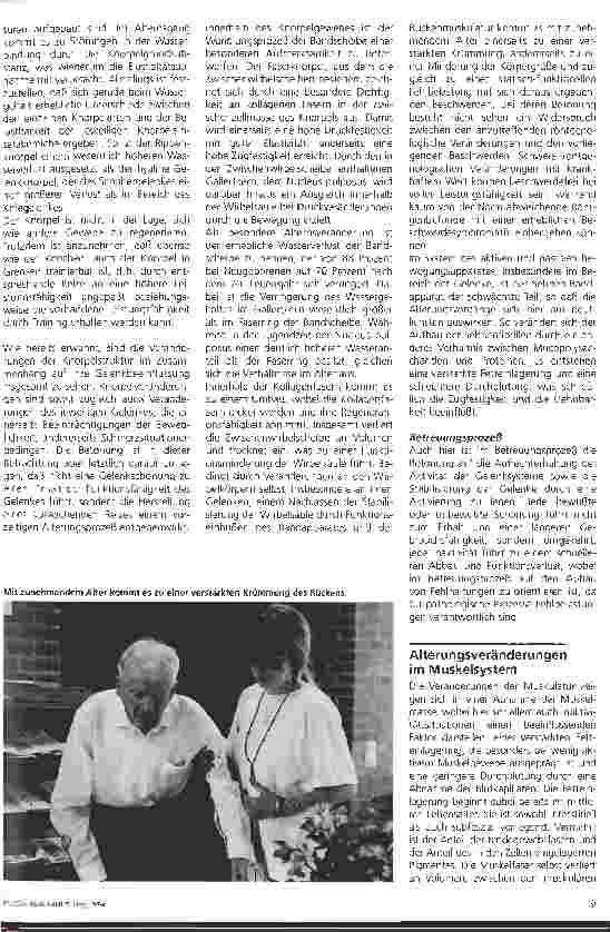 Vorschauseite 3: Altersund Organveränderungen 2. Folge: Bewegungssystem