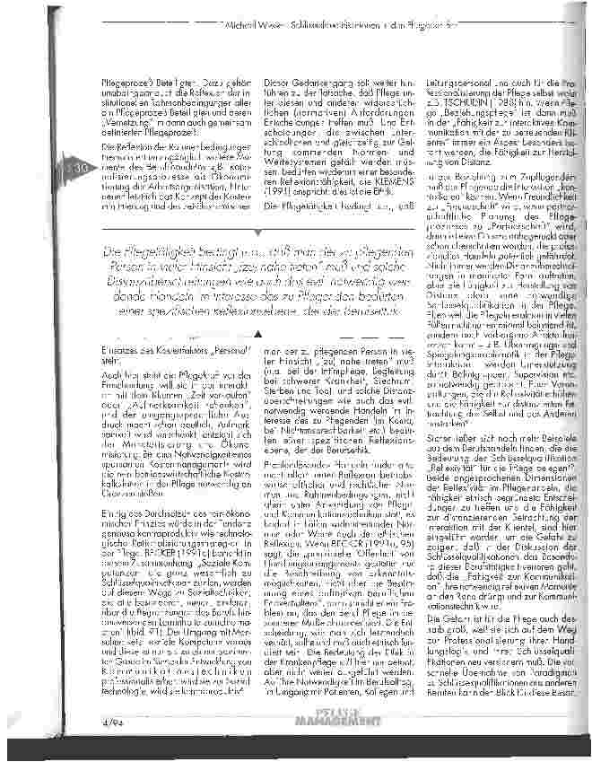 Vorschauseite 4: Schlüsselqualifikationen in den Pflegeberufen - ein Plädoyer für mehr Reflexivität