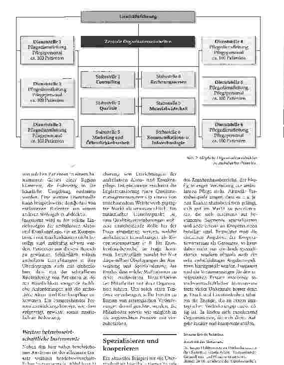 Vorschauseite 1: Umstrukturieren, spezialisieren, fusionieren- Pflegedienste im Wandel