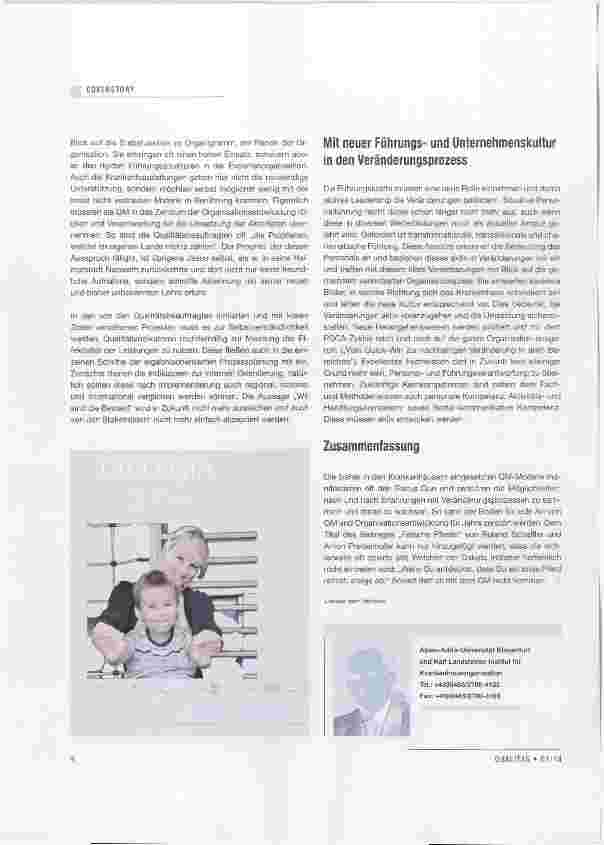 Vorschauseite 3: Die „Crisis“ des Qualitätsmanagements Degeneration oder Wende zur Wirksamkeit?