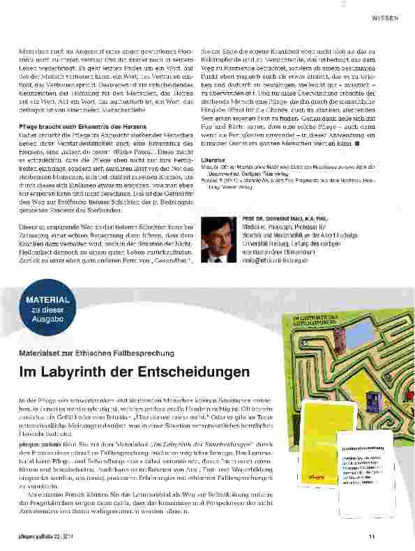 Vorschauseite 4: Eine neue Kultur der Sorge am Lebensende