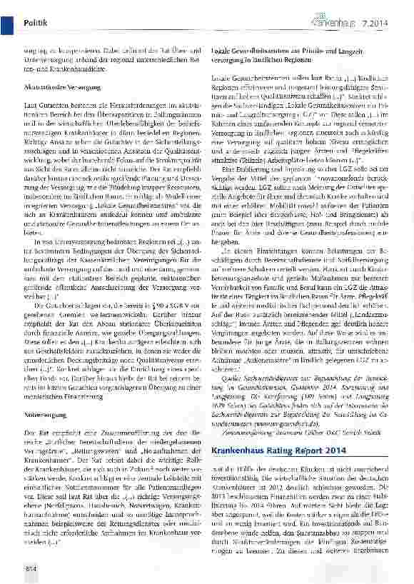 Vorschauseite 2: Bund-Länder-Arbeitsgruppe zur Krankenhausreform