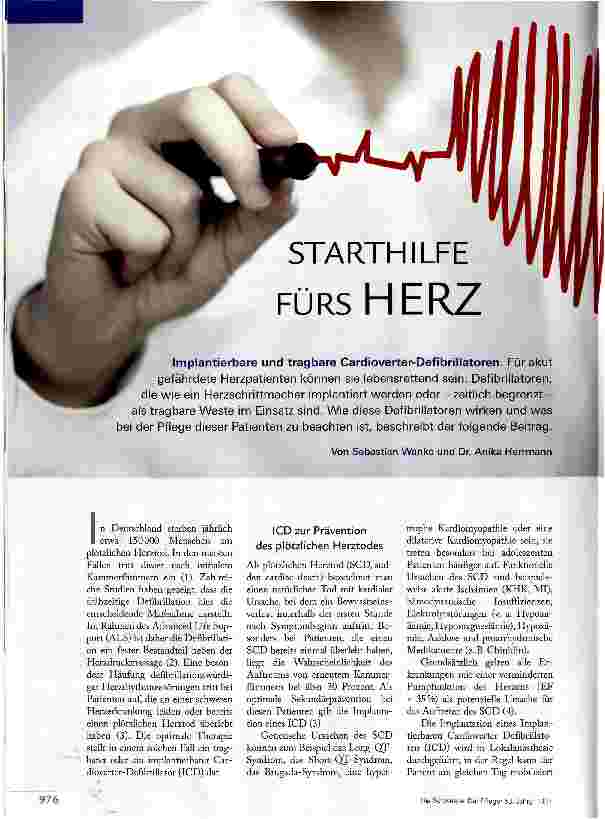 Vorschauseite 1: STARTHILFE FÜRS HERZ