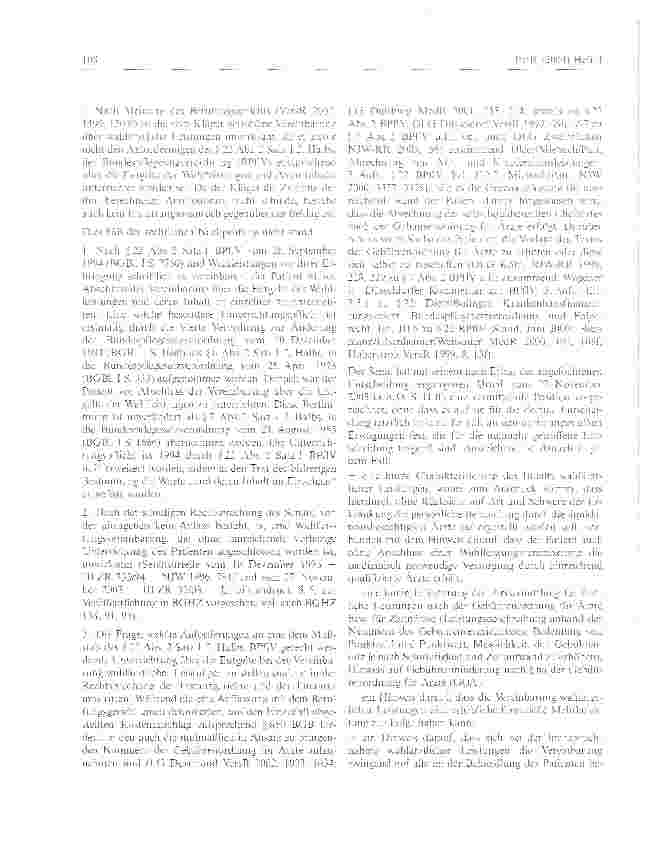 Vorschauseite 2: Wahlleistungsvereinbarungen im KrankenhausBGH Urteil vom 8. Januar 2004 Az.: III ZR 375/02