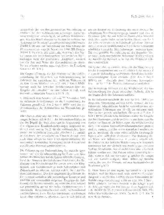 Vorschauseite 4: Wahlleistungsvereinbarungen im KrankenhausBGH Urteil vom 8. Januar 2004 Az.: III ZR 375/02