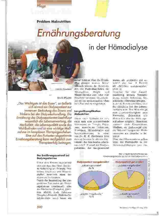 Vorschauseite 1: Ernährungsberatung in der Hämodialyse