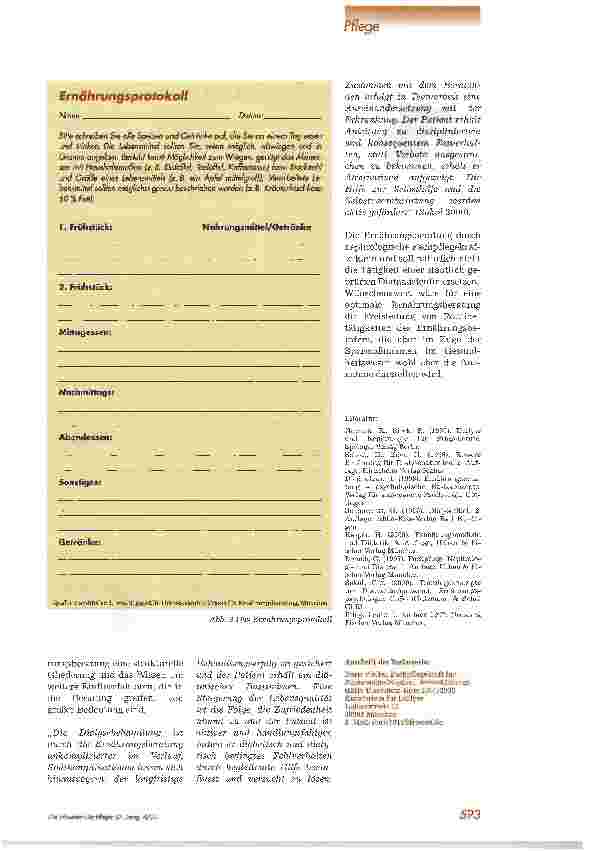 Vorschauseite 4: Ernährungsberatung in der Hämodialyse