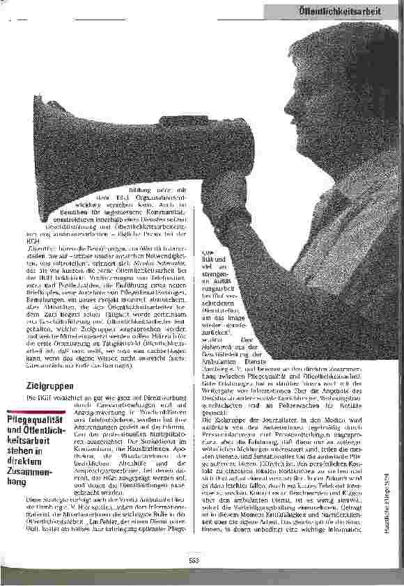 Vorschauseite 2: Information ist alles Praktische Öffentlichkeitsarbeit in der Häuslichen Pflege