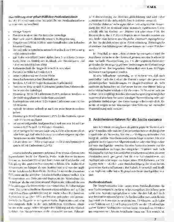 Vorschauseite 3: Geburtshilfliche Anästhesie