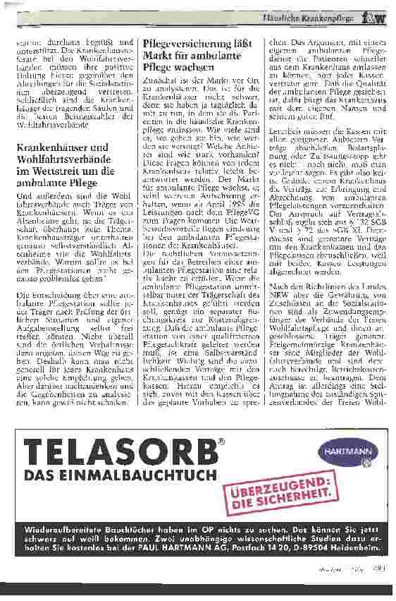 Vorschauseite 6: Häusliche Krankenpflege Eine Aufgabe auch für Krankenhäuser?