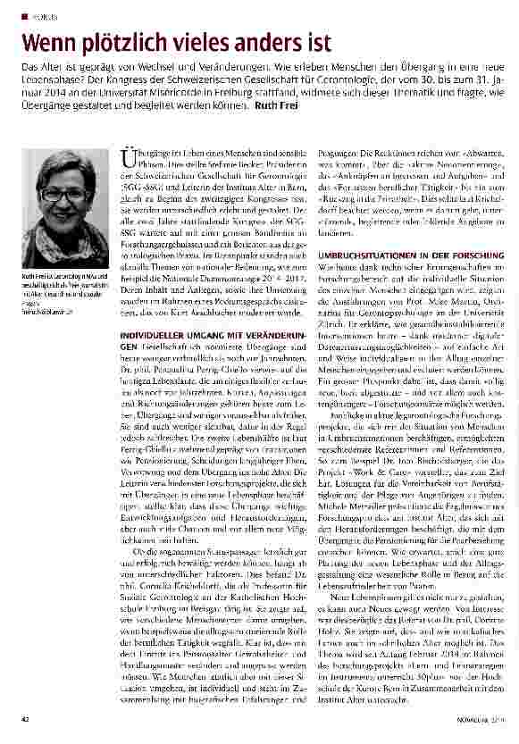 Vorschauseite 1: Wenn plötzlich vieles anders ist