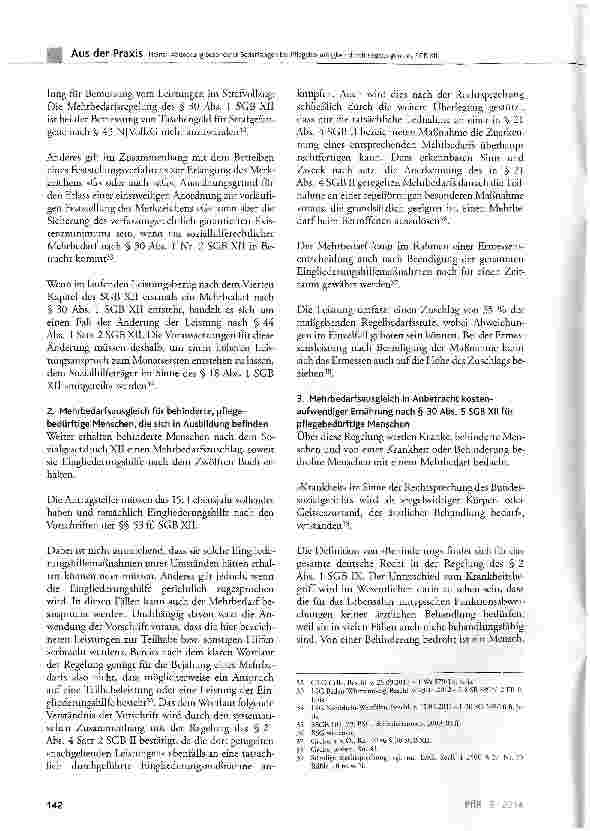 Vorschauseite 4: Abdeckung besonderer Bedarfslagen bei Pflegebedürftigkeit durch Regelungen des SGB XII