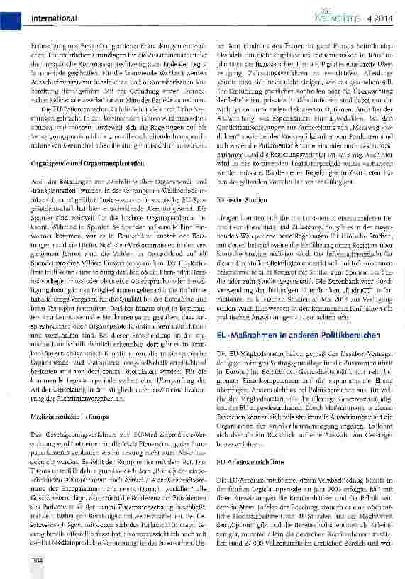 Vorschauseite 3: Europapolitik 2009 bis 2014 Leistungsbilanz einer Legislaturperiode