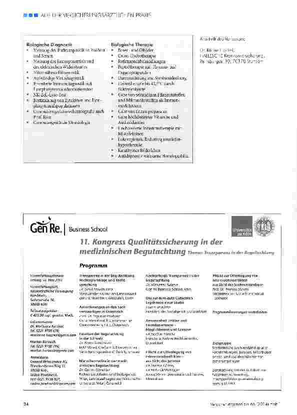Vorschauseite 2: Behandlung eines metastasierenden Rektumkarzinoms in einer Klinik für biologische Medizin
