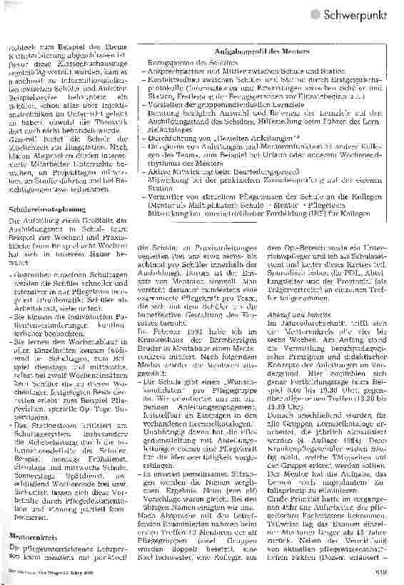 Vorschauseite 3: Krankenpflegeausbildung in Theorie und Praxis Einflußmöglichkeiten von Schule und PDL, die praktische Ausbildung effektiver zu gestalten