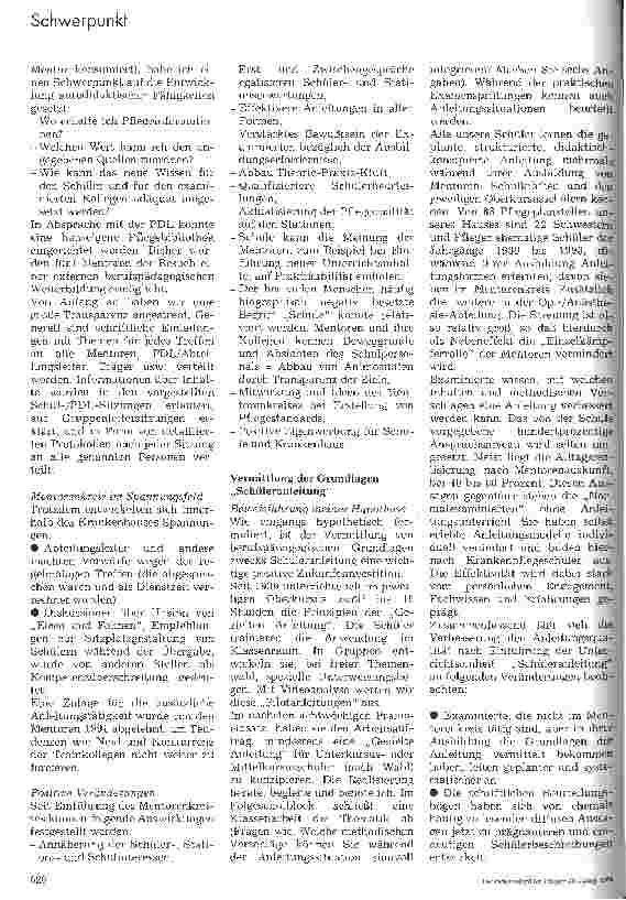 Vorschauseite 4: Krankenpflegeausbildung in Theorie und Praxis Einflußmöglichkeiten von Schule und PDL, die praktische Ausbildung effektiver zu gestalten