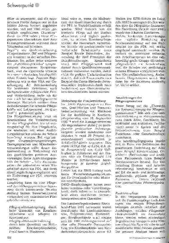 Vorschauseite 6: Krankenpflegeausbildung in Theorie und Praxis Einflußmöglichkeiten von Schule und PDL, die praktische Ausbildung effektiver zu gestalten