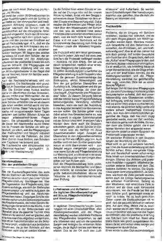 Vorschauseite 3: Zusammenarbeit zwischen Krankenpflegeschule und Pflegedienstleitung 2.Folge : Schluß