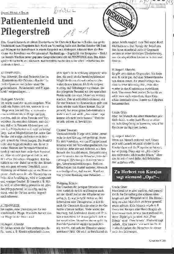 Vorschauseite 1: Patientenleid und Pflegerstreß