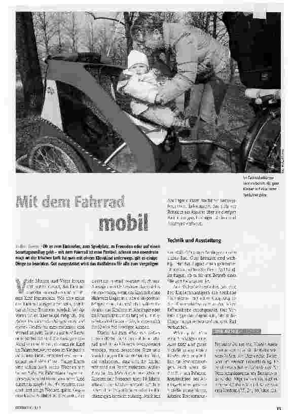 Vorschauseite 1: Mit dem Fahrrad mobil