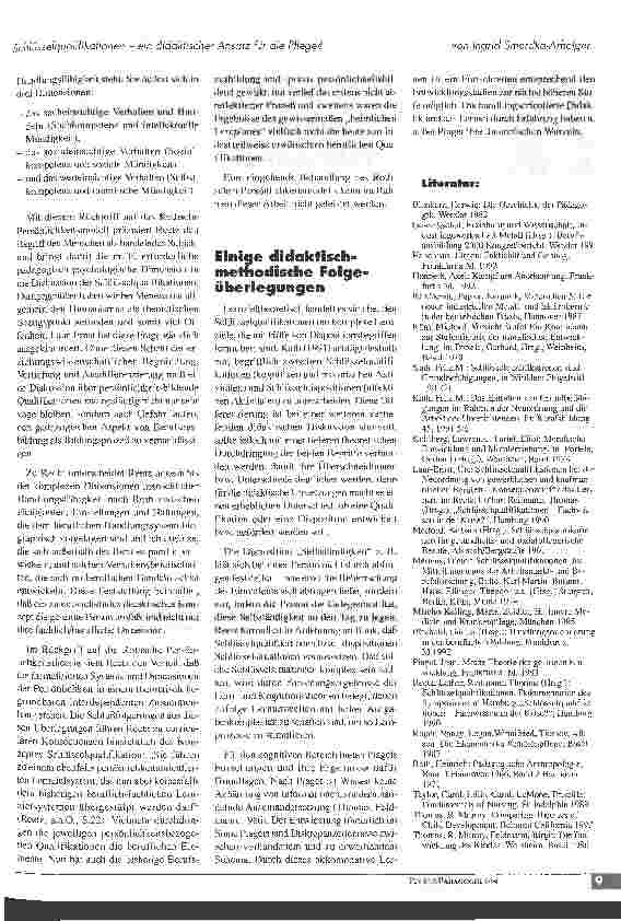 Vorschauseite 6: Schlüsselqualifikationen - ein didaktischer Ansatz für die Pflege?