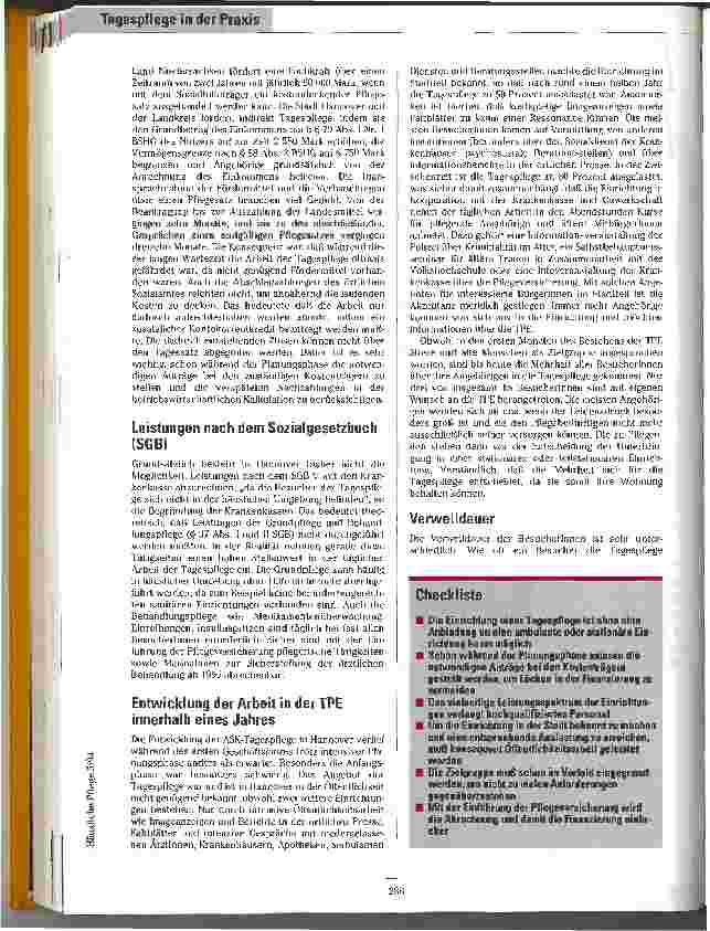 Vorschauseite 5: Notwendigkeit und Wagnis Erfahrungen nach einem Jahr Tagespflege in Hannover