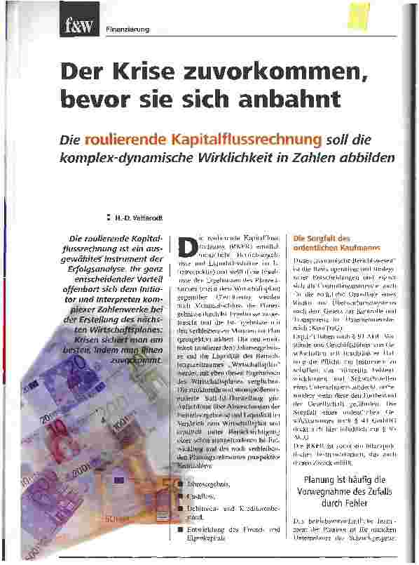 Vorschauseite 1: Der Krise zuvorkommen, bevor sie sich anbahntkomplex-dynamische Wirklichkeit in Zahlen abbilden