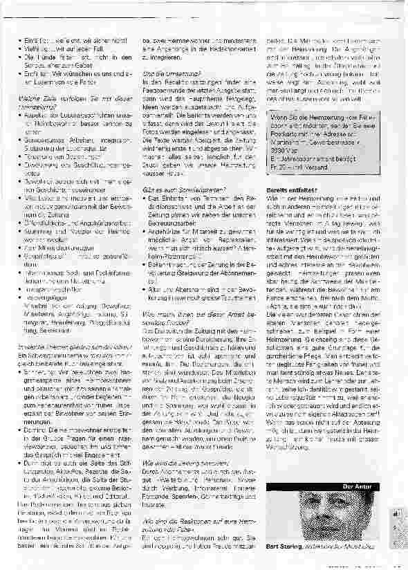 Vorschauseite 3: Heimzeitung (k)eine Eintagsfliege!