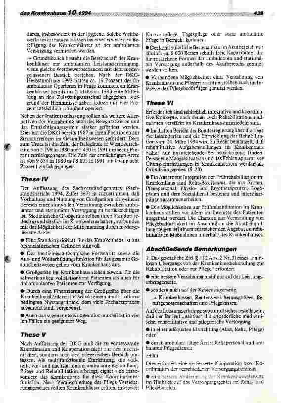 Vorschauseite 3: Die künftige Koordination von ambulanter und stationärer Versorgung aus der Sicht der Krankenhäuser
