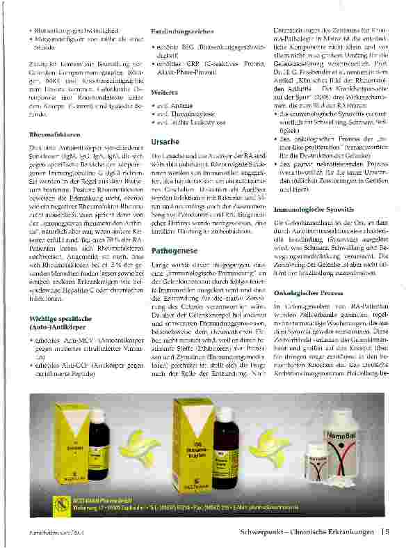 Vorschauseite 2: Rheumatoide Arthritis