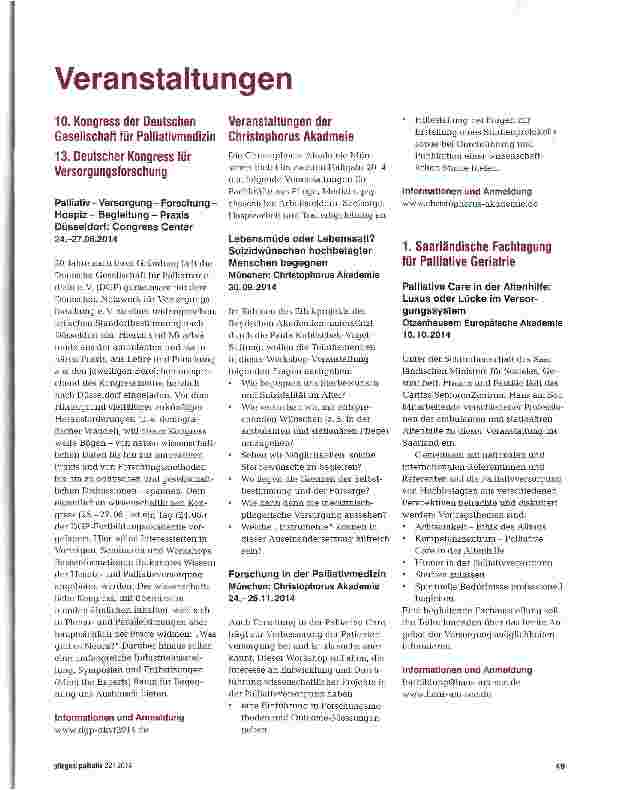Vorschauseite 1: Veranstaltungen