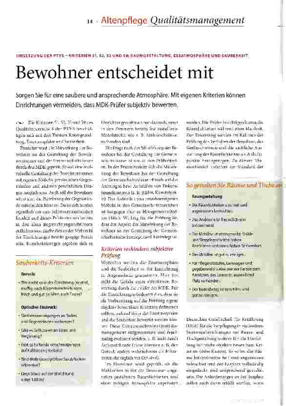 Vorschauseite 1: Bewohner entscheidet mit