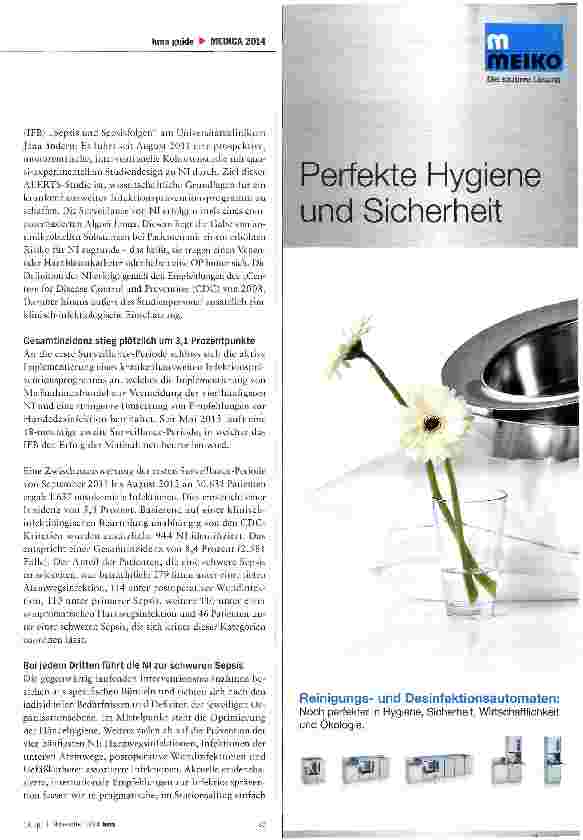 Vorschauseite 2: Mehr nosokomiale Infektionen als gedacht