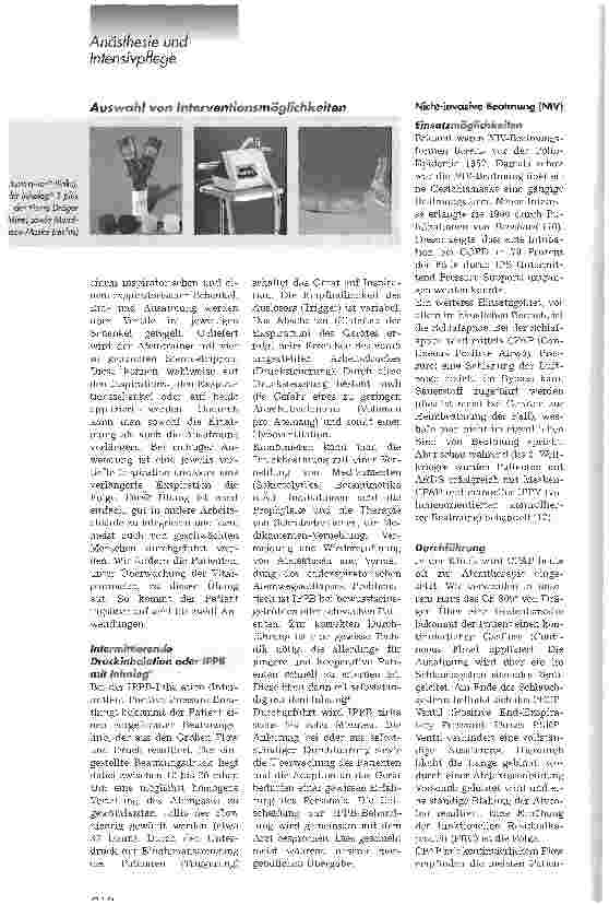 Vorschauseite 1: Postoperatives respiratorisches Management auf der Intensivstation, Teil 2