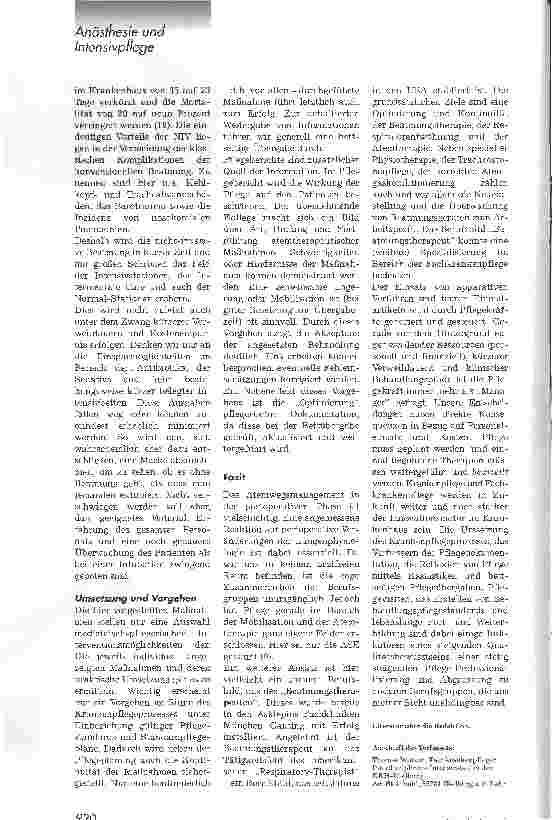Vorschauseite 3: Postoperatives respiratorisches Management auf der Intensivstation, Teil 2