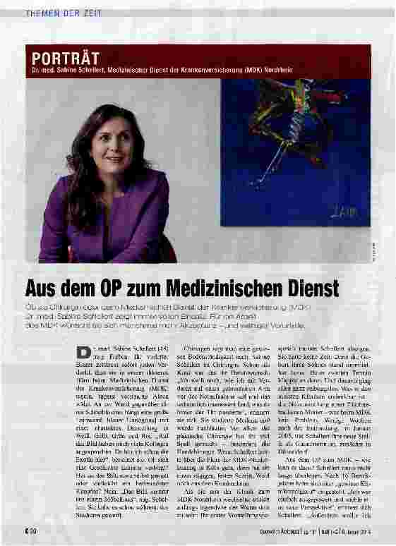 Vorschauseite 1: Aus dem OP zum Medizinischen Dienst