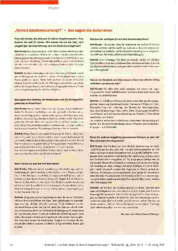 Vorschauseite 6: Vorteil Akademisierung