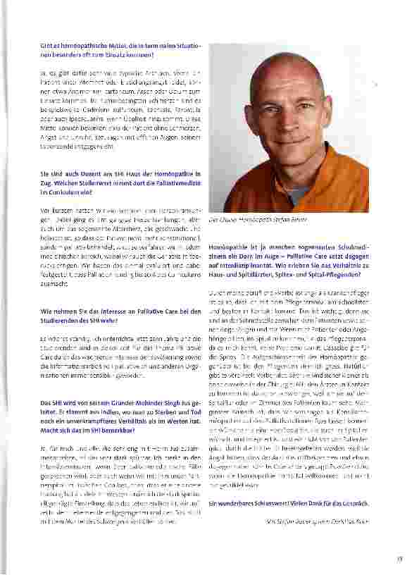 Vorschauseite 2: Klassische Homöopathie in der Palliative Care