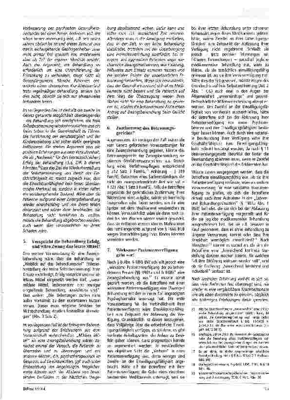 Vorschauseite 4: Psychiatrische Patientenverfügungen und öffentlich-rechtliche Unterbringung