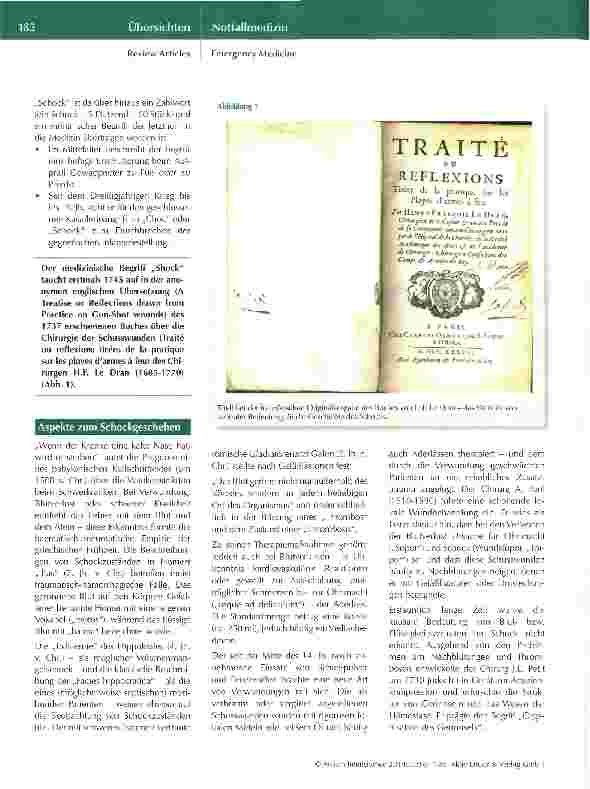 Vorschauseite 2: Hämostase im Schock Teil 1: Historische Aspekte