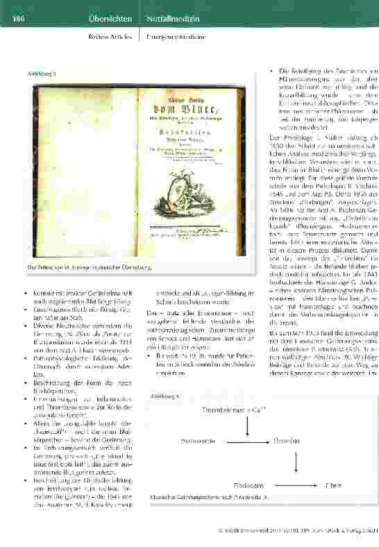 Vorschauseite 5: Hämostase im Schock Teil 1: Historische Aspekte